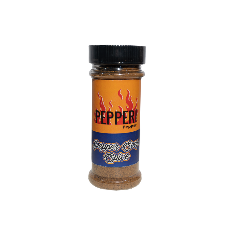 Pepperi Pepper Soup Spice - All Natural Spice Blend|Pepper Soup Spice with Chili and Ginger Mix| Flavorful African Seasoning Blend | Ideal for soups | No additives| Vegan Spice Mix (100g)