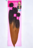 Lush Hair Extension Silk Braid - Synthetic Hair Pre-Picked Ready Braids Extension | Jumbo Braids 24inch  Pre-Cut Extension for Box Braids & Protective Styles | Attachments for all Hair Types